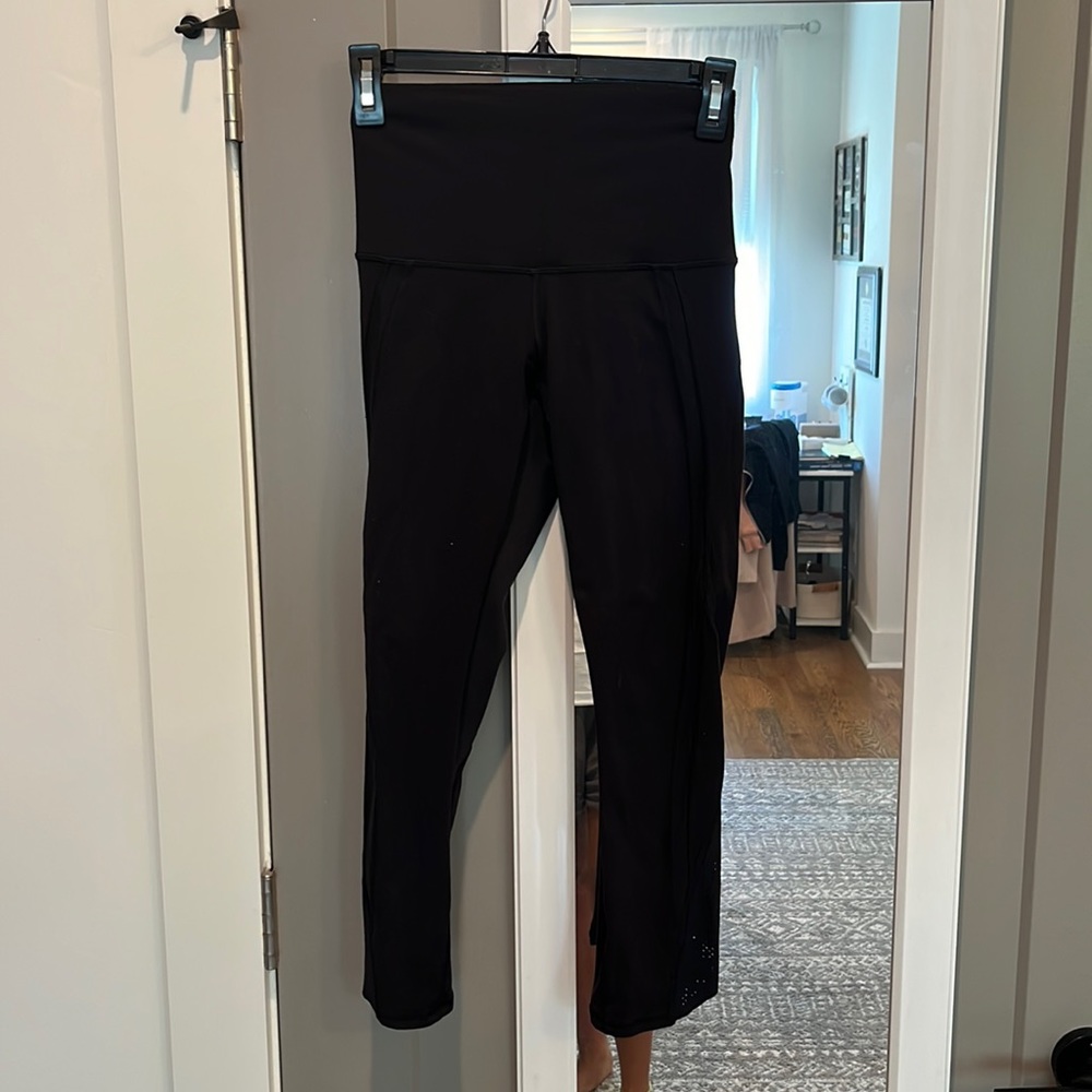high waisted and cropped lululemon leggings